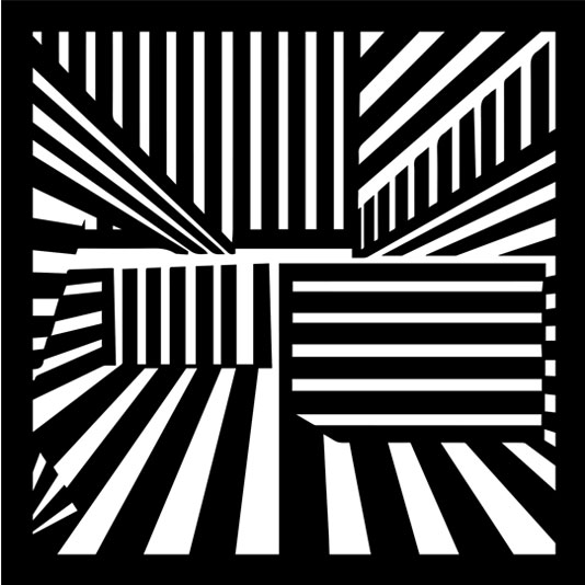 Cuadro Arte Cinético Walls Durolac Negro 3mm 40 x 40 cms - Imagen 3